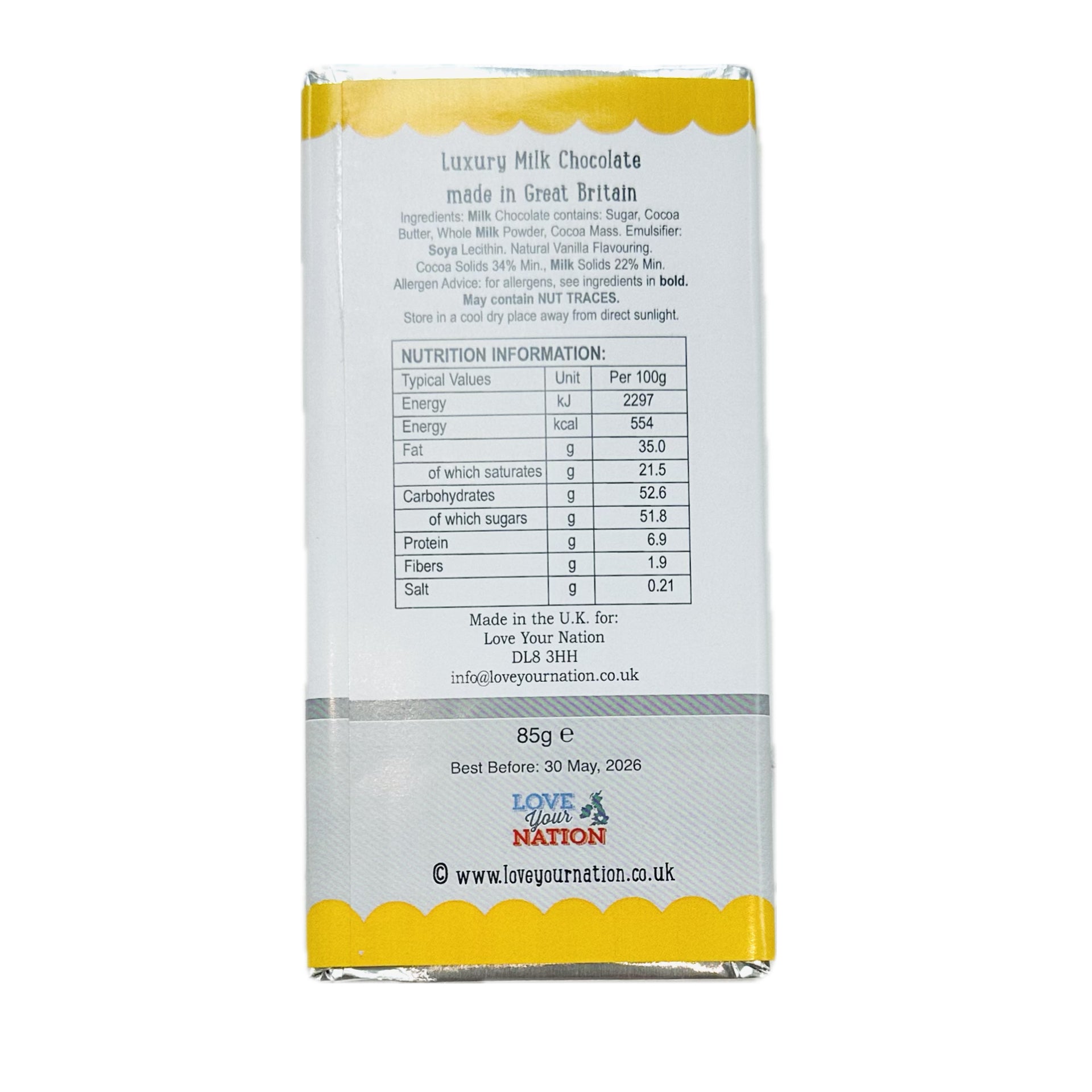 Port Vale Chocolate - Port Vale - Up the Vale - Luxury Milk Chocolate Bar
