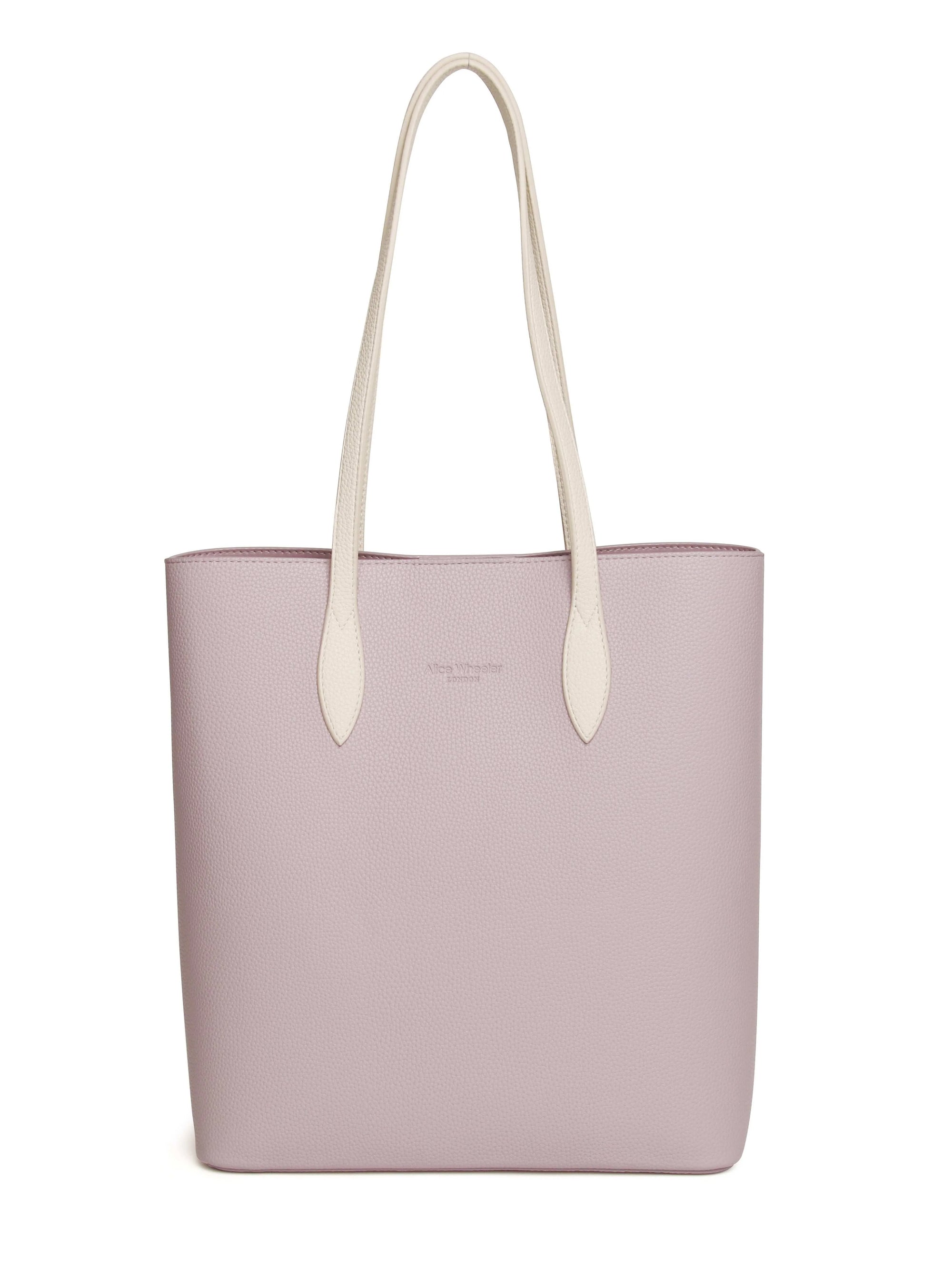 Alice Wheeler Tote Shoulder Handbag - Lavender/Ivory