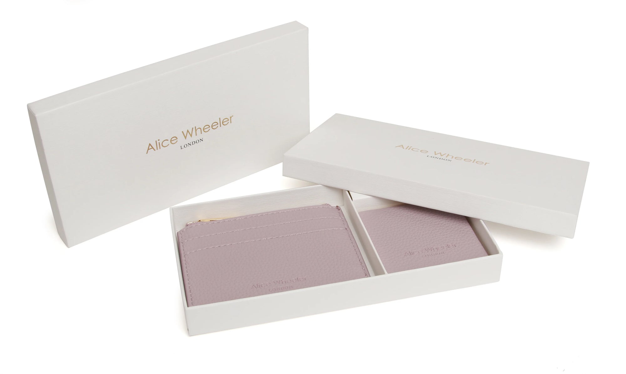 Alice Wheeler Lavender Purse & Square Mirror Set - Gift Boxed