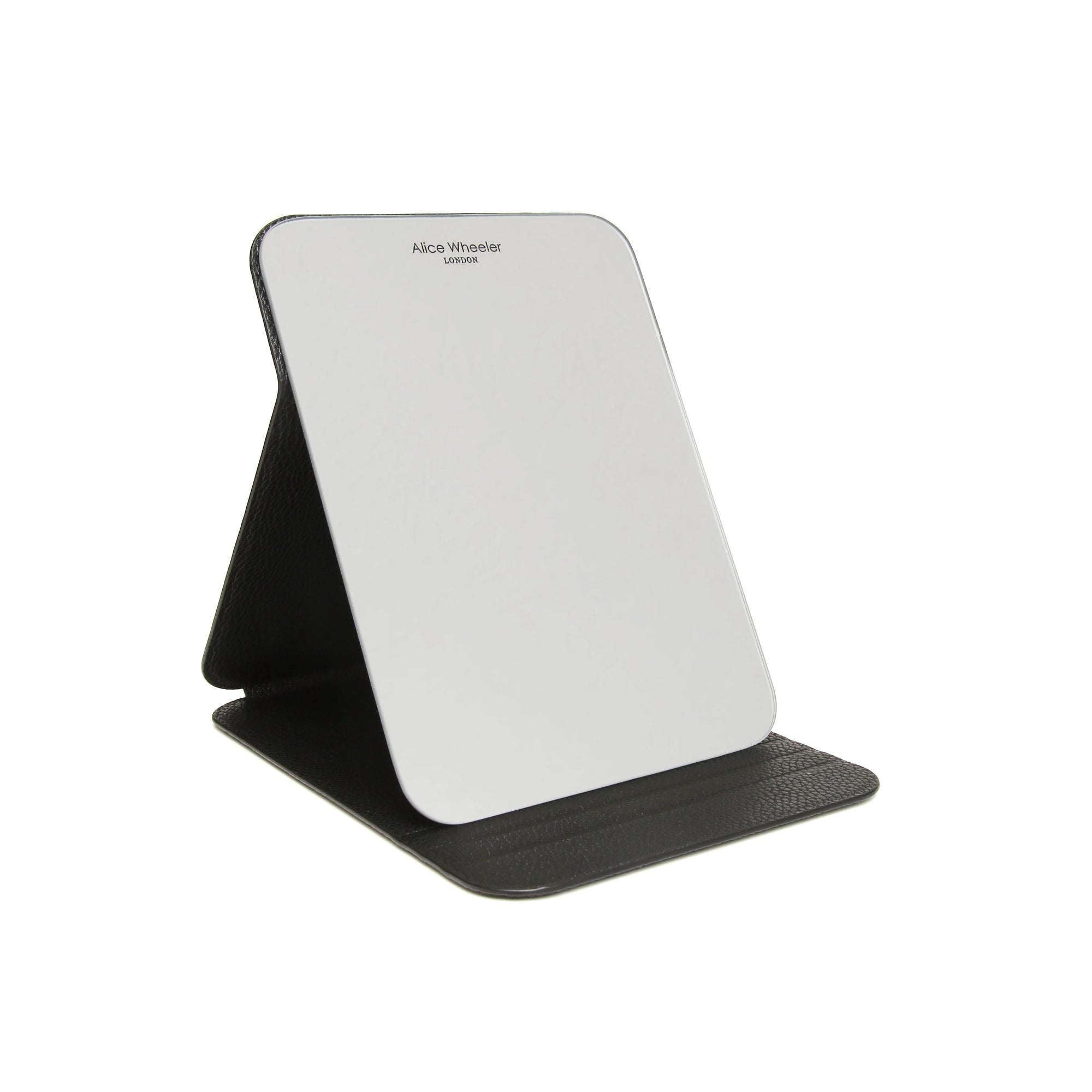 Alice Wheeler - Navy Blue - Faux Leather Folding Travel Mirror