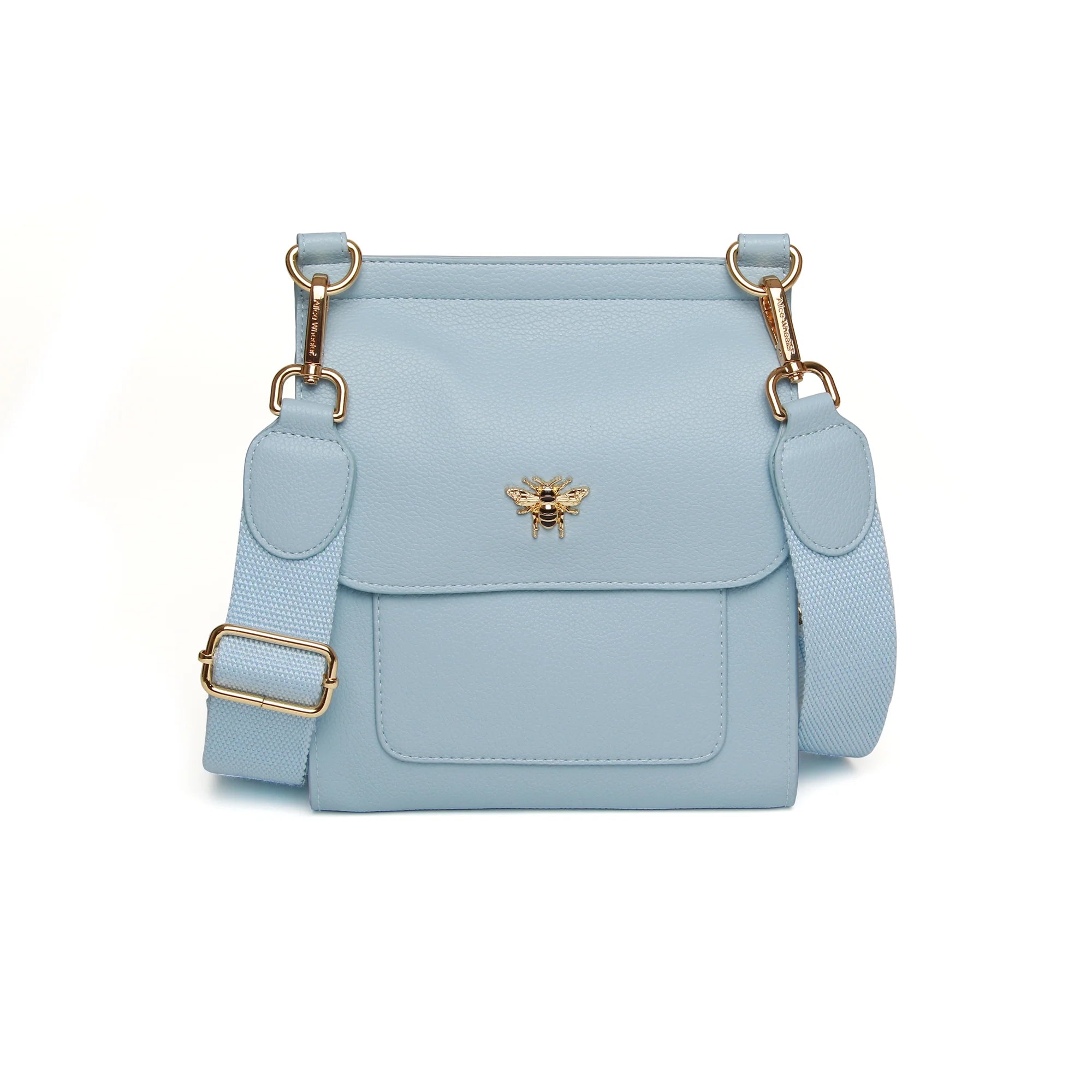 Alice Wheeler Pastel Blue Small Bloomsbury Crossbody Bag
