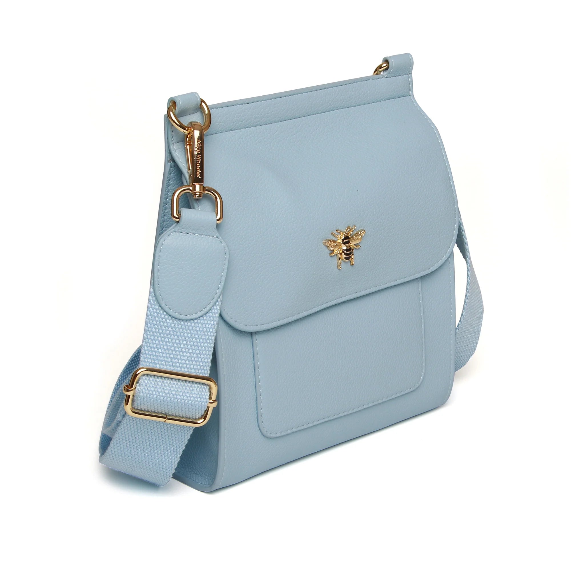 Alice Wheeler Pastel Blue Small Bloomsbury Crossbody Bag