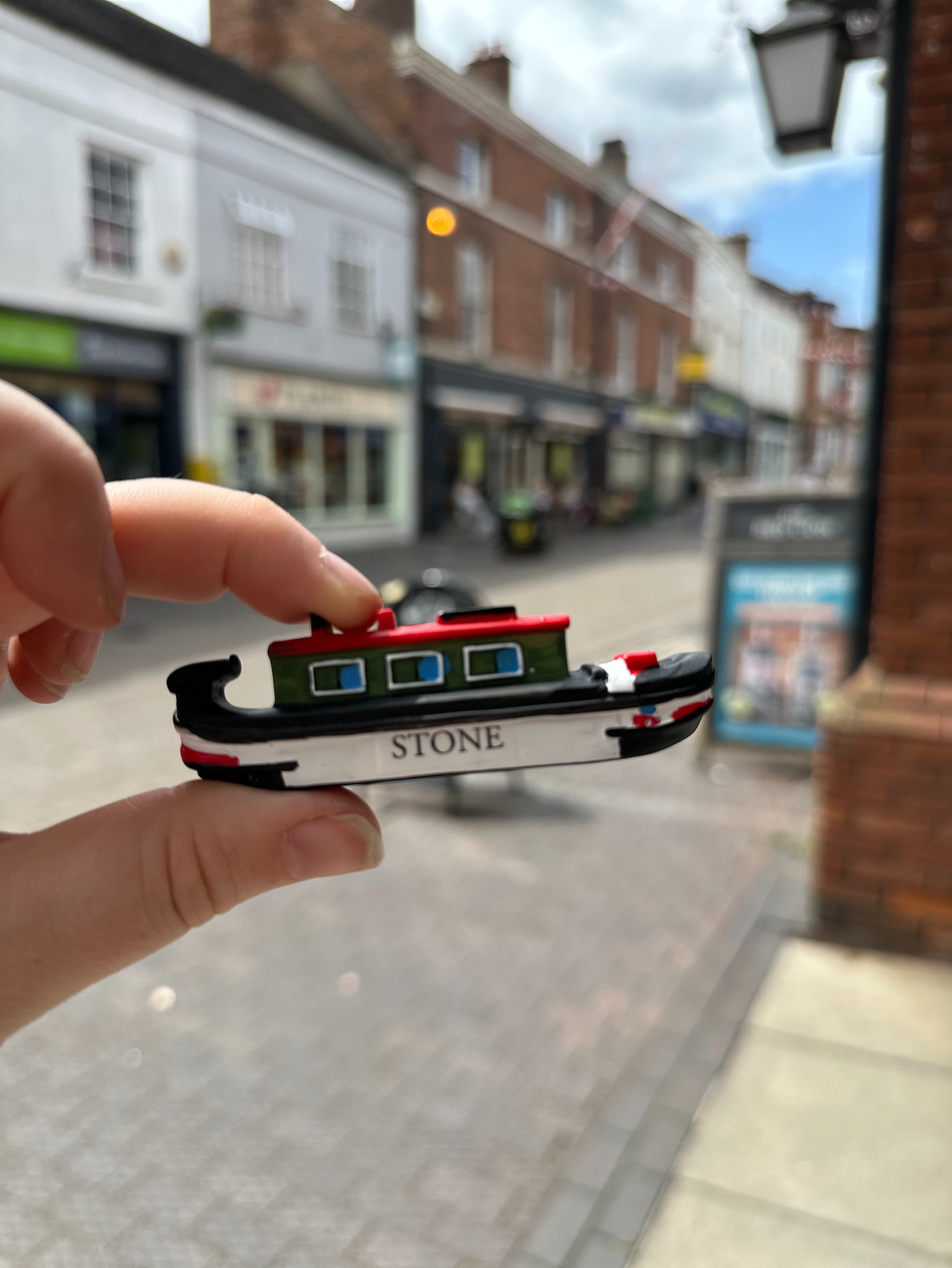 Stone Canal Boat Magnet