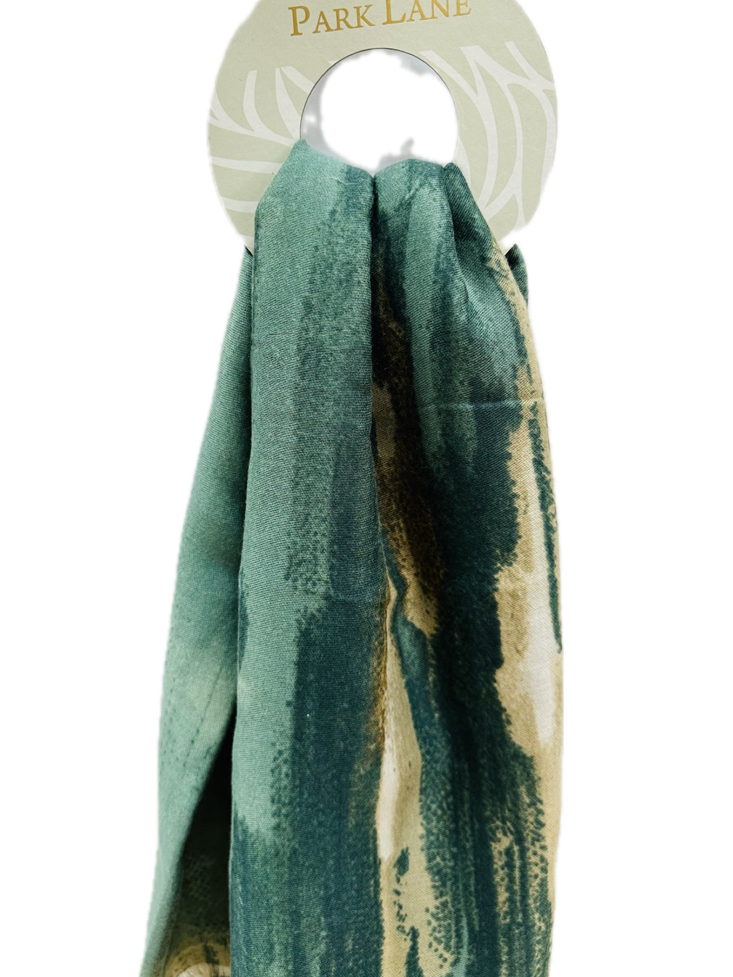 Park Lane Lightweight Abstract Scarf - Artichoke