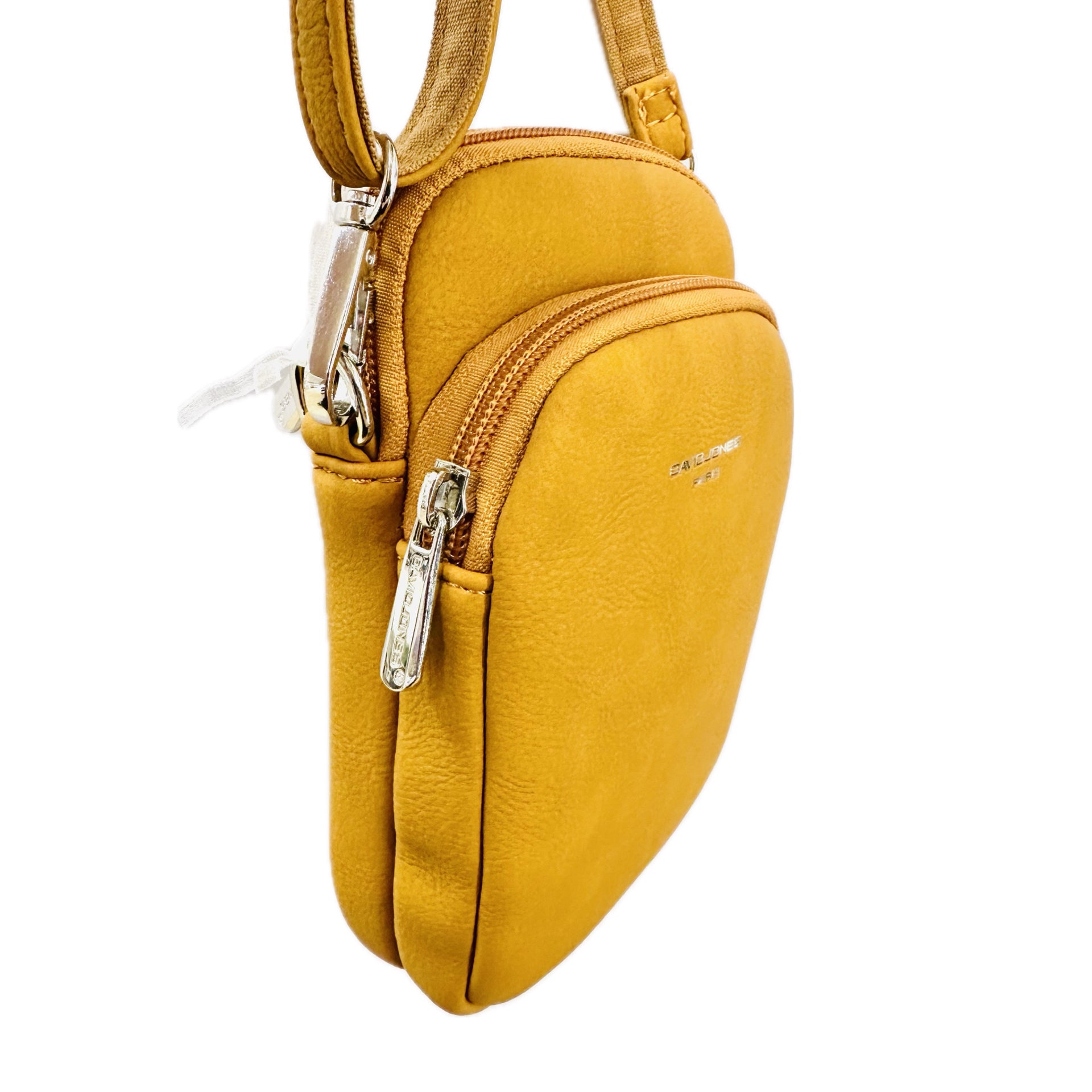 David Jones Brixton Phone Crossbody Bag - Mustard (NV6101-7)