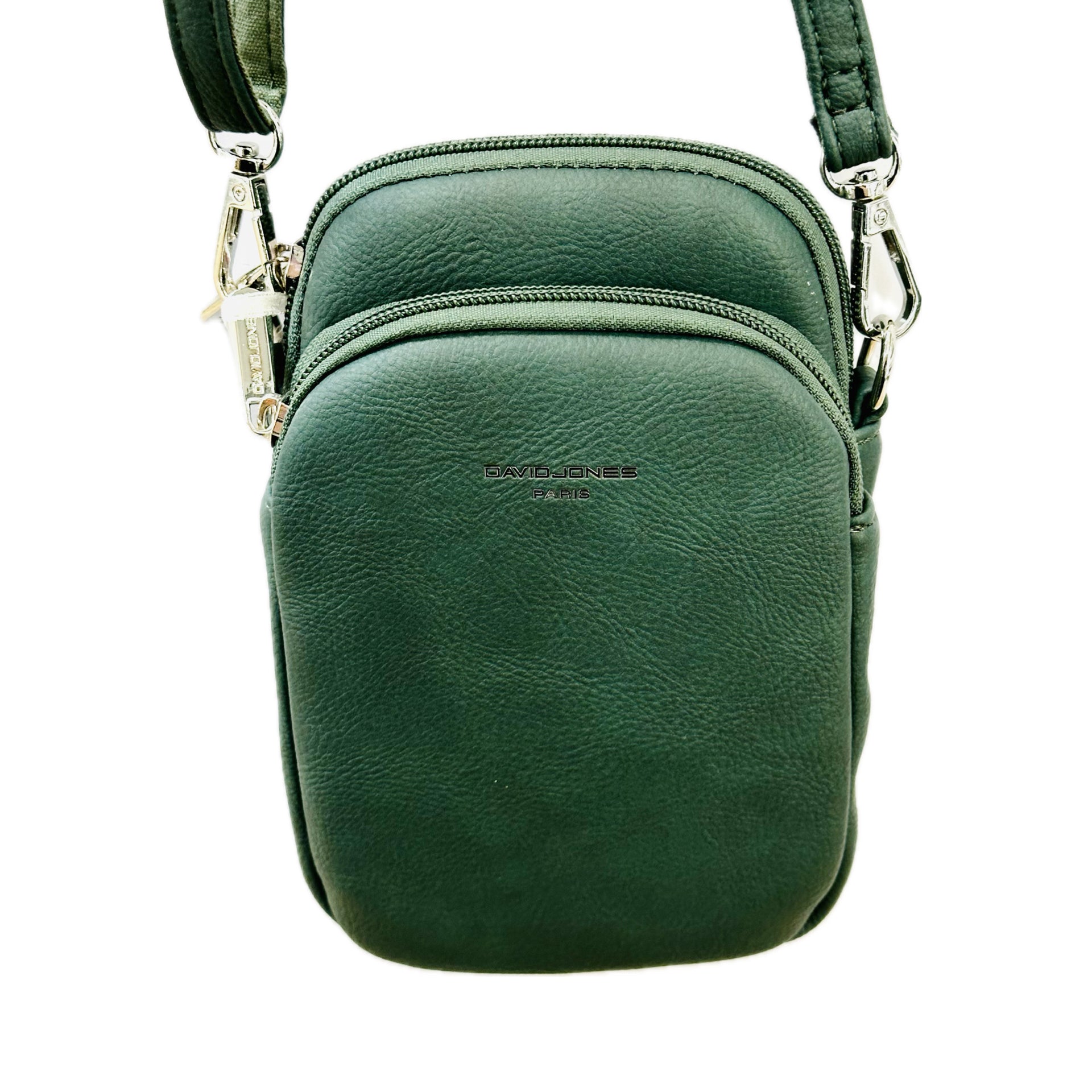David Jones Brixton Phone Crossbody Bag - Dark Green (NV6101-7)