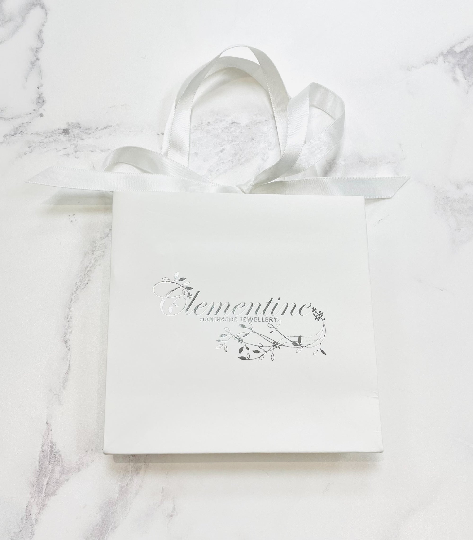 Ciska Double Heart Necklace - Silver- Clementine Jewellery