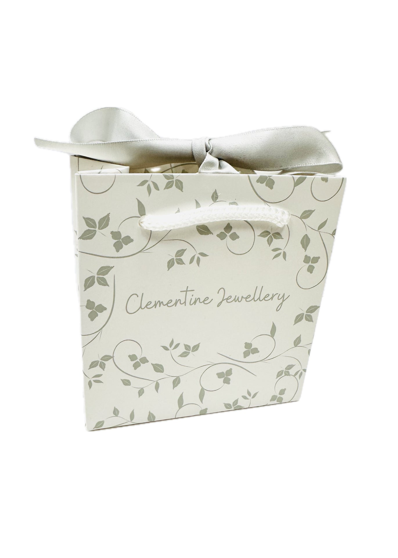 Enya Pave Clover Hoop Earrings - Silver - Clementine Jewellery