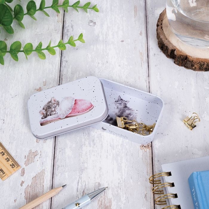 'The Snuggle is Real' Cat Mini Tin - Wrendale Designs