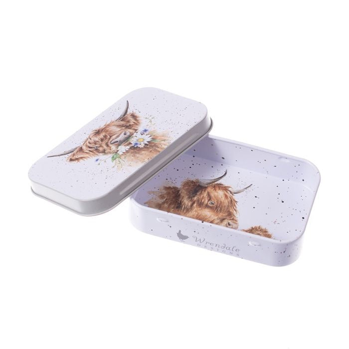 'Daisy Coo' Highland Cow Mini Tin - Wrendale Designs