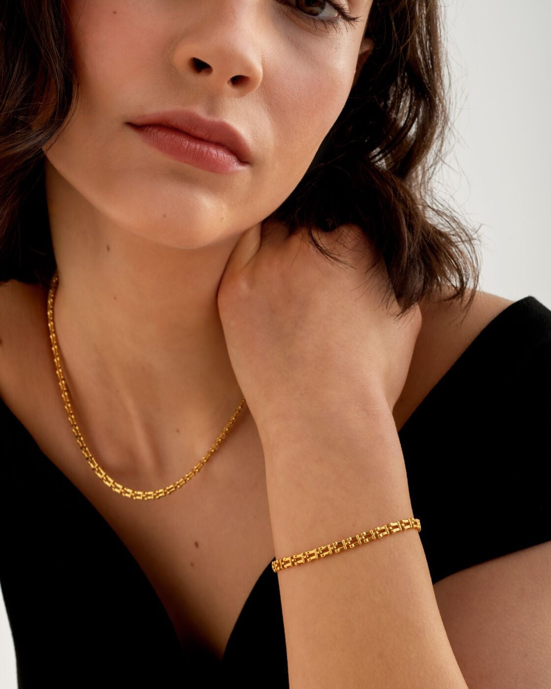 Katie Loxton Waterproof Jewellery - Grecian - Gold Link Chain Bracelet