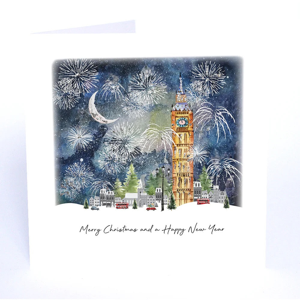 Five Dollar Shake - Big Ben London Skyline - Christmas Card