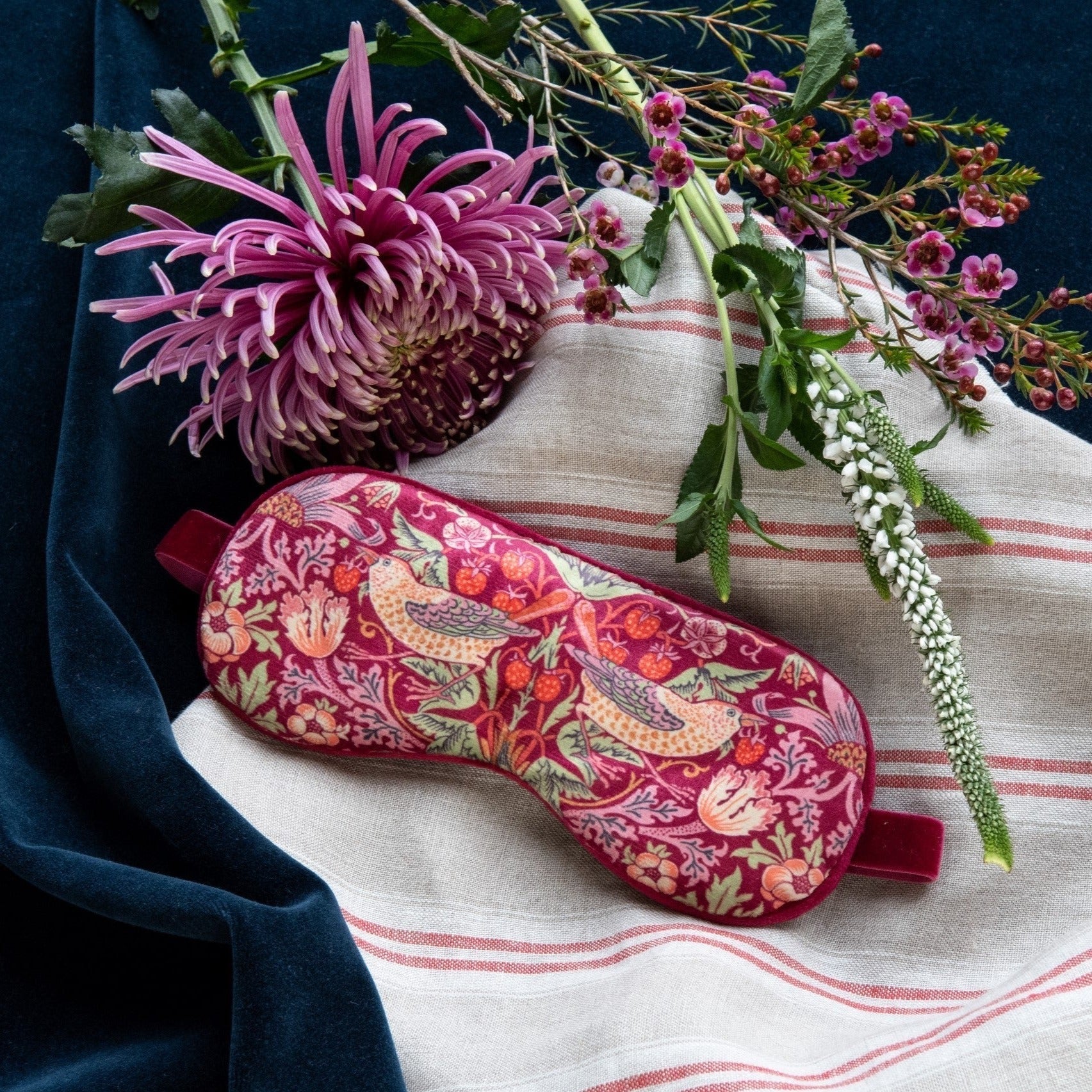 William Morris at Home - Strawberry Theif Lavender Eye Sleep Mask