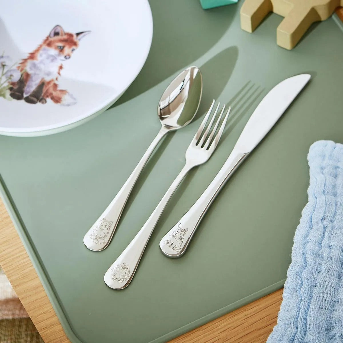 Wrendale - The Little Wren 3 Piece Cutlery Set