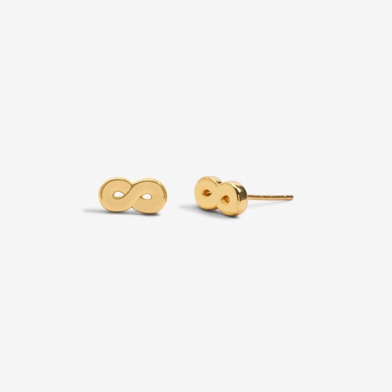 Joma Jewellery - Mini Charms - Gold Infinity Stud Earrings