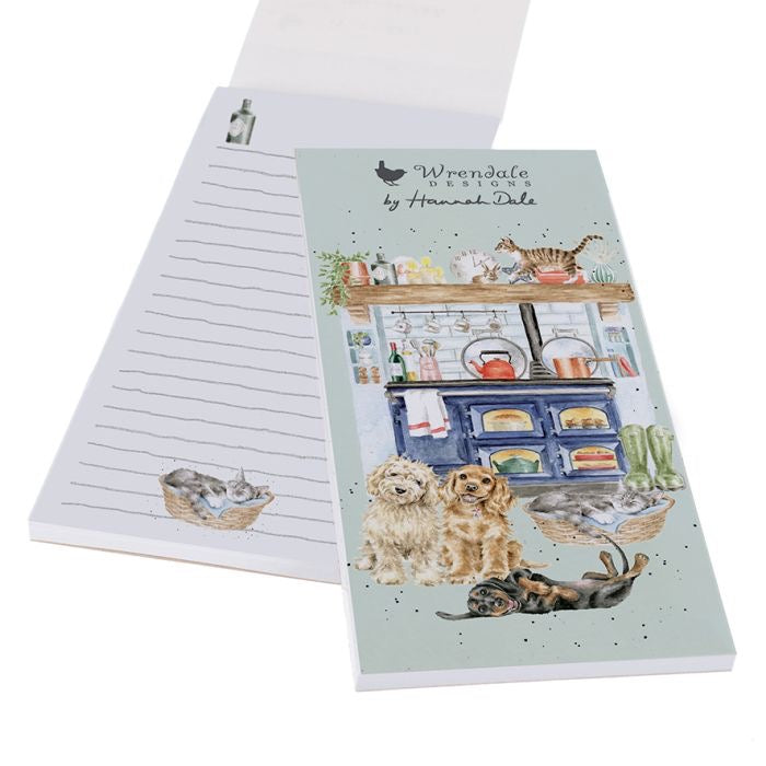 'Country Kitchen' Dog & Cat Magnetic Shopping Pad - Wrendale Designs