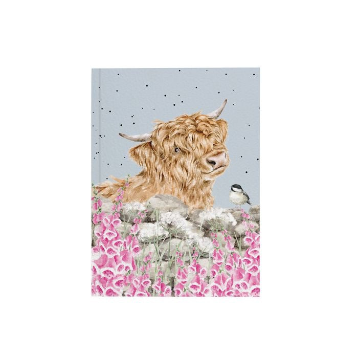 'Just for Moo' A6 Highland Cow Notebook - Wrendale Designs