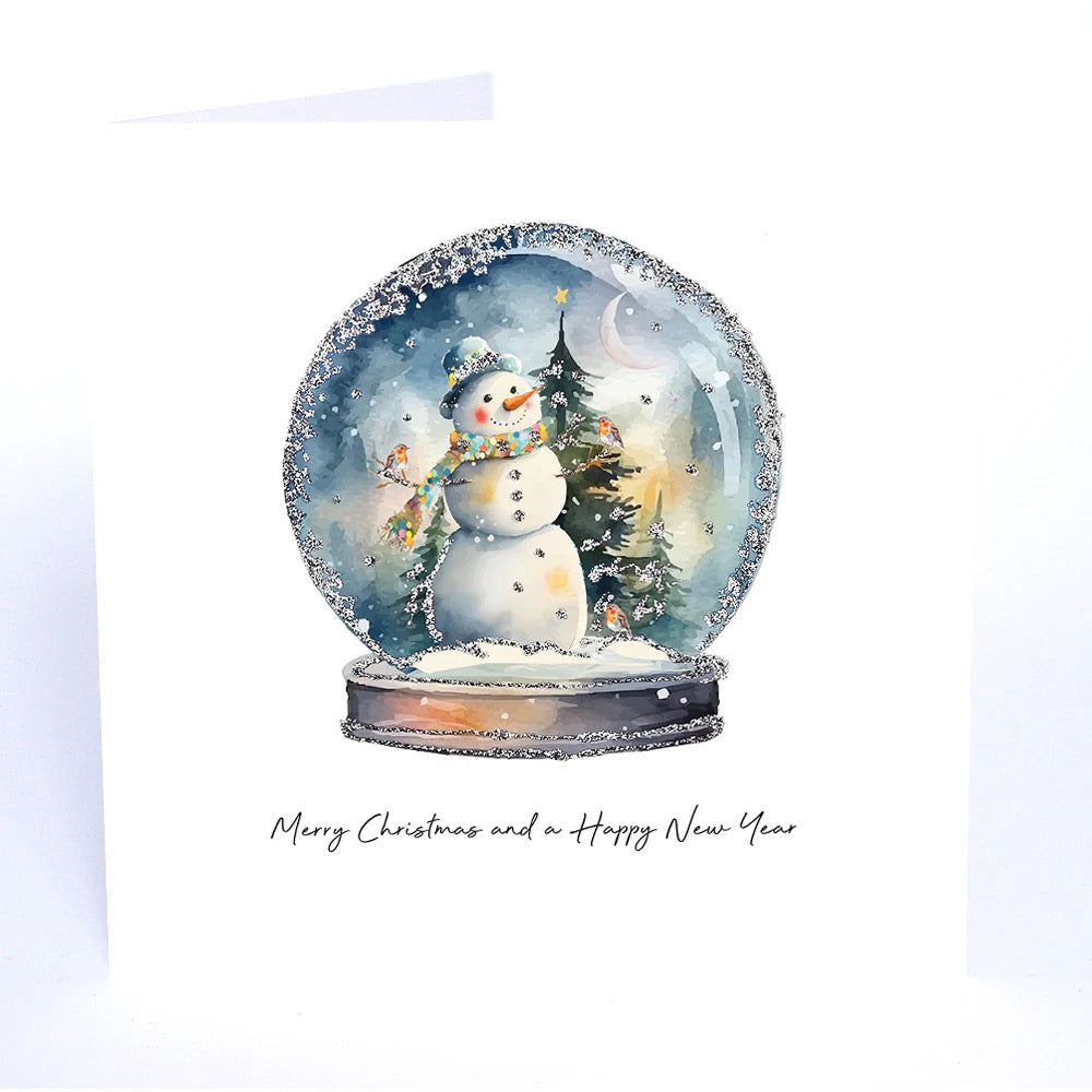 Five Dollar Shake - Snowman Snowglobe - Christmas Card