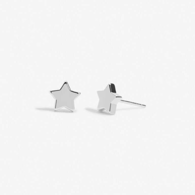 Joma Jewellery Mini Charms Silver Star Stud Earrings