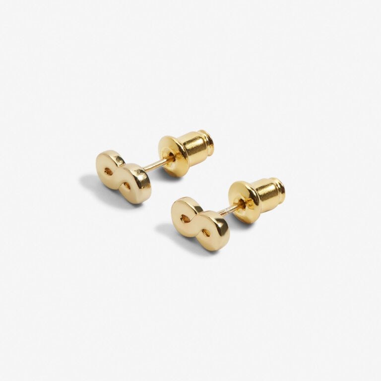 Joma Jewellery - Mini Charms - Gold Infinity Stud Earrings