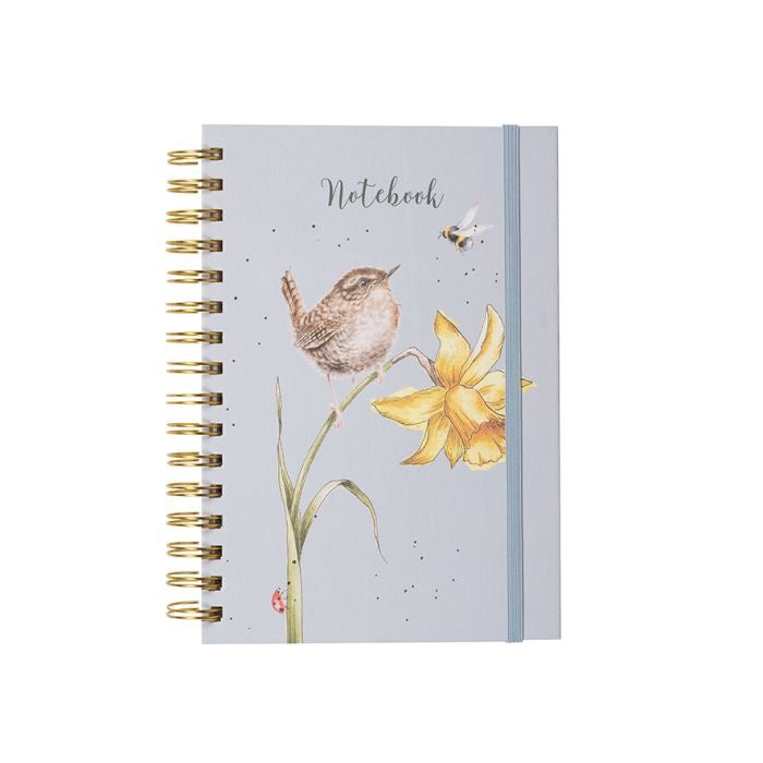'The Birds and The Bees' A5 Wren Bird Spiral Bound Notebook - Wrendale Designs