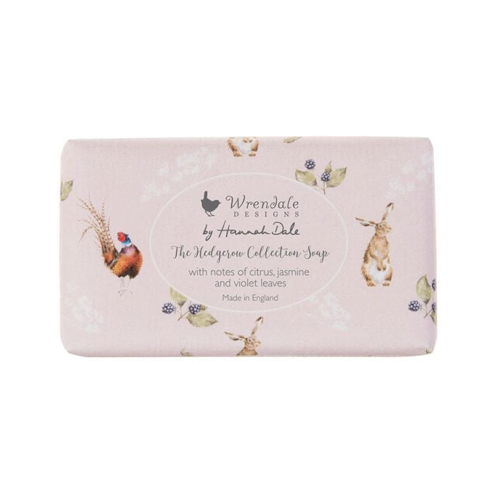 'Hedgerow' Animals Soap Bar - Citrus, Jasmine & Violet Leaves - Wrendale Designs