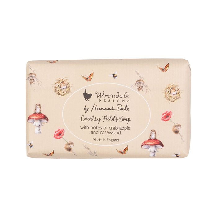 'Country Fields' Animals Soap Bar - Crabapple & Rosewood - Wrendale Designs