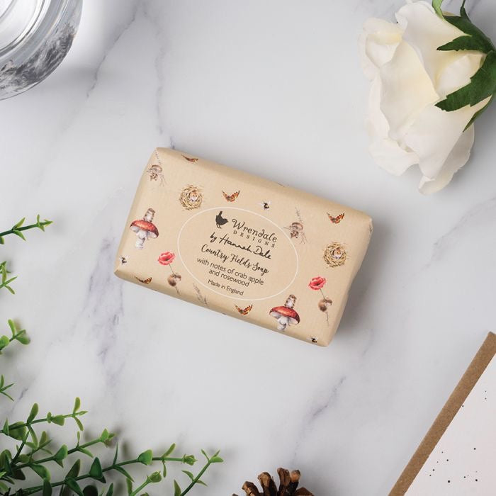 'Country Fields' Animals Soap Bar - Crabapple & Rosewood - Wrendale Designs