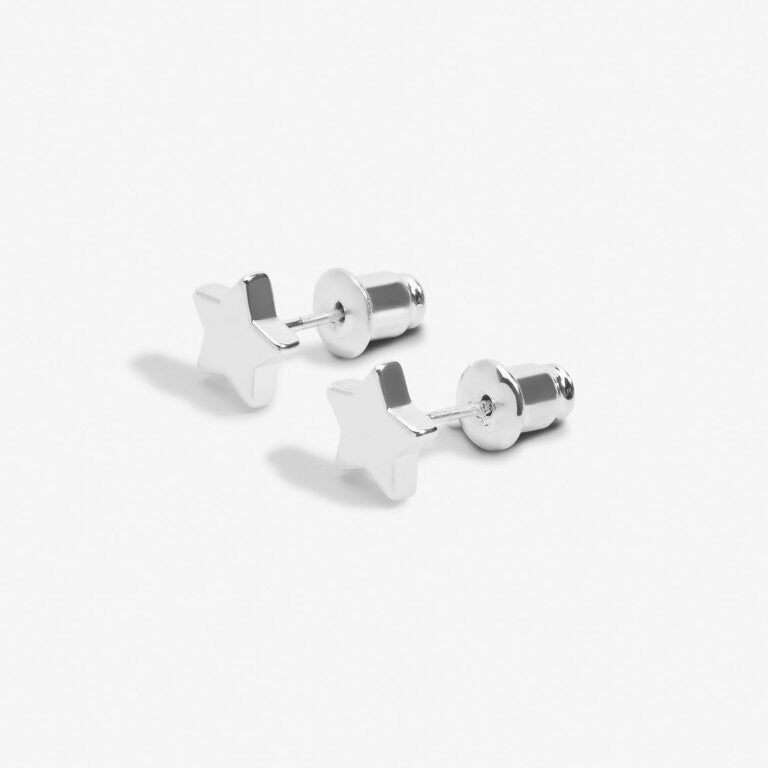 Joma Jewellery Mini Charms Silver Star Stud Earrings