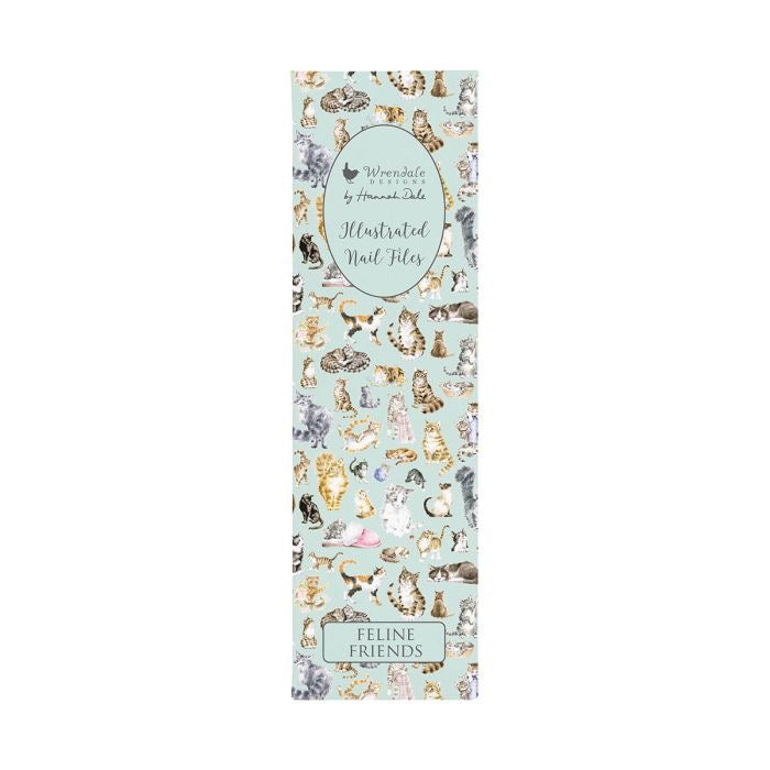 'Feline Friends' Cat Print Nail Files - Set of 2 - Wrendale Designs