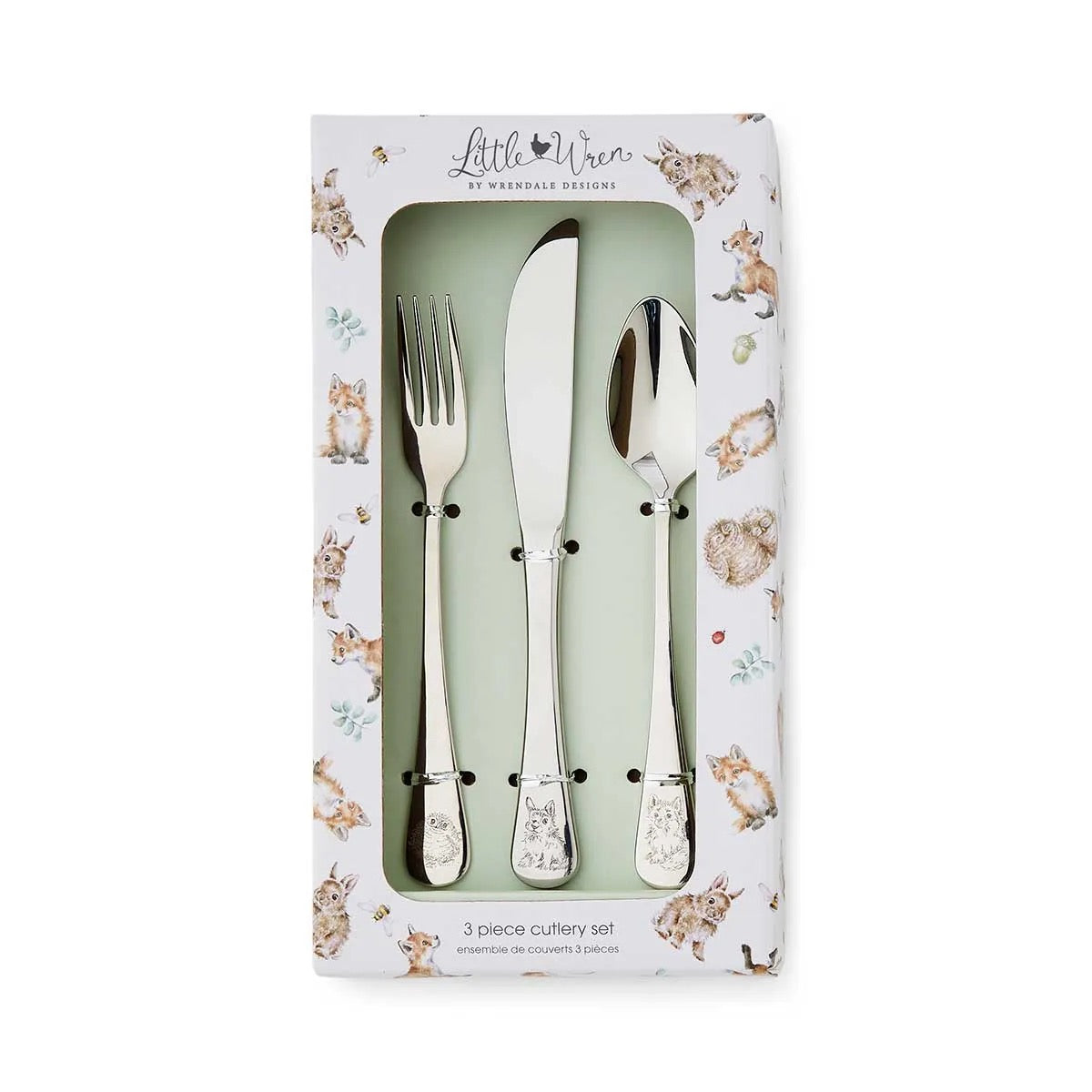 Wrendale - The Little Wren 3 Piece Cutlery Set