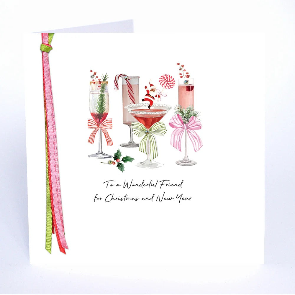 Five Dollar Shake - Wonderful Friend Cocktails - Christmas Card