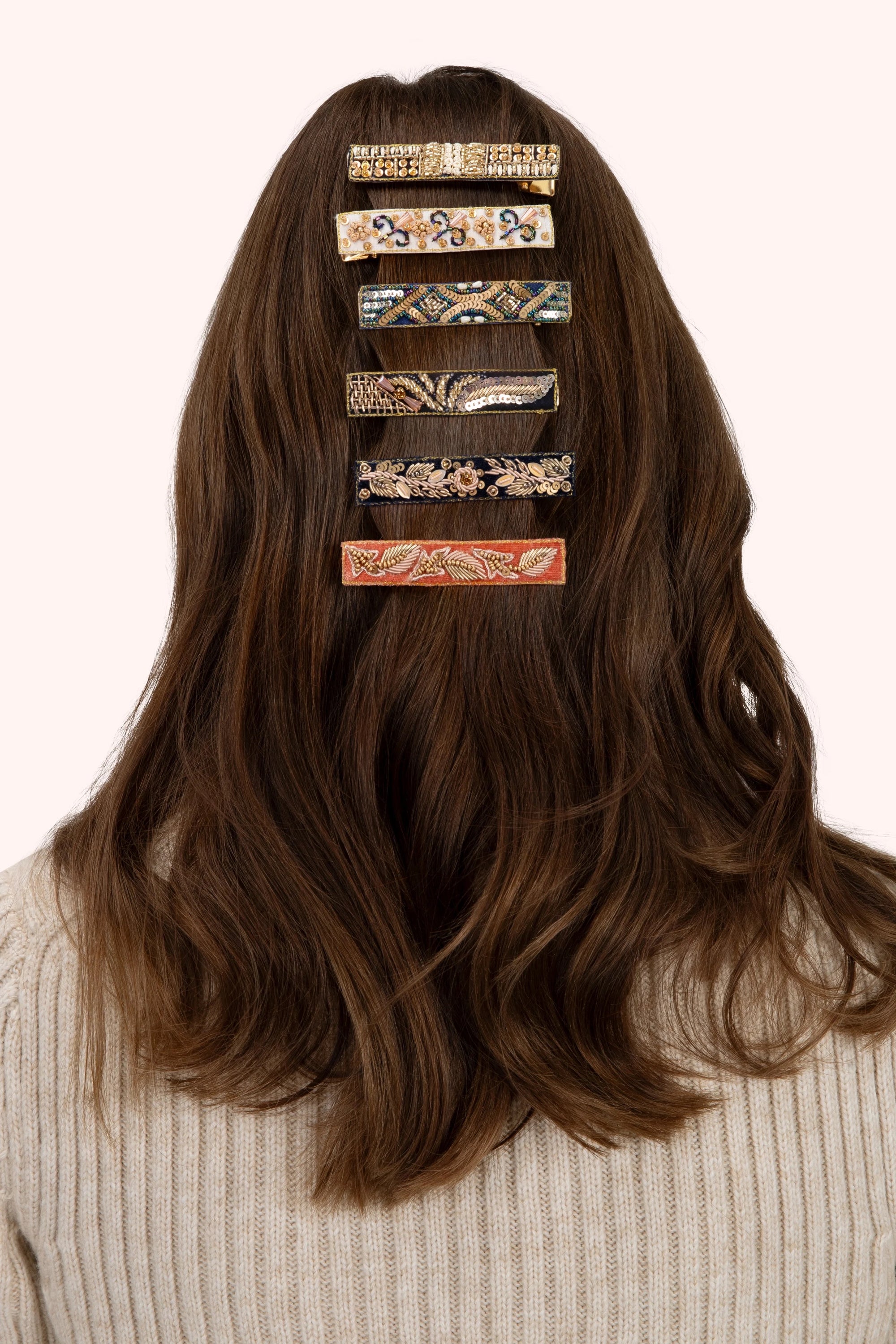 Powder Midnight 1920's Sparkle - Navy - Pk 2 Hair Bars