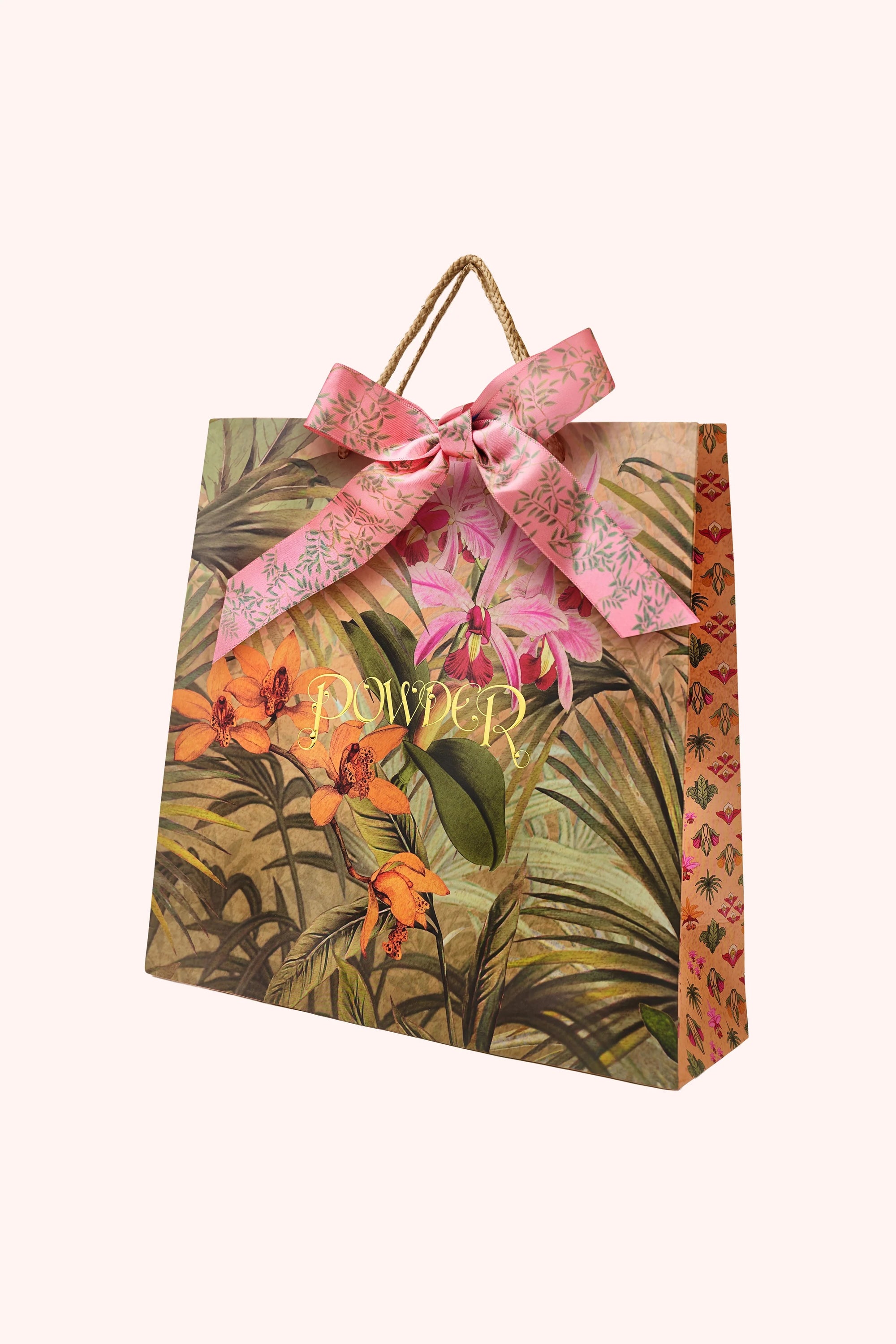 Powder Botanical Bouquet Mid-Length Kimono - Sage