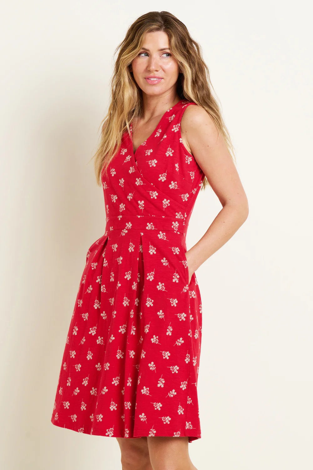 Brakeburn Women's Marnie Sleevless Dress - Red