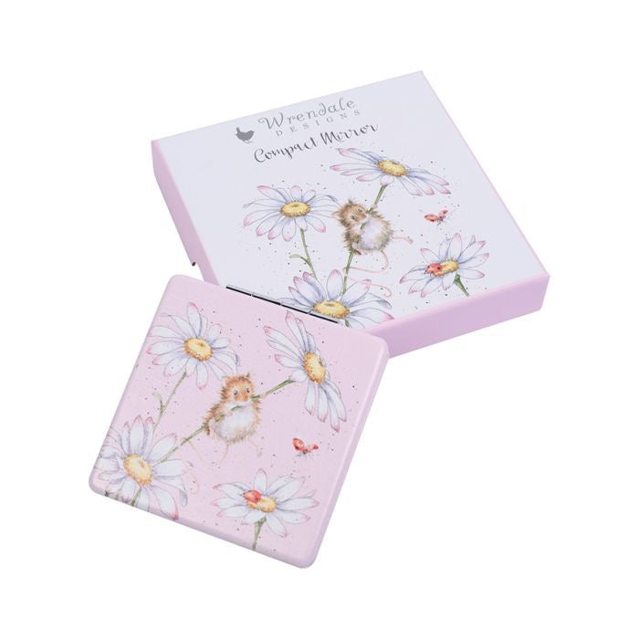 Oops a Daisy (Mouse) Compact Mirror - Wrendale Designs