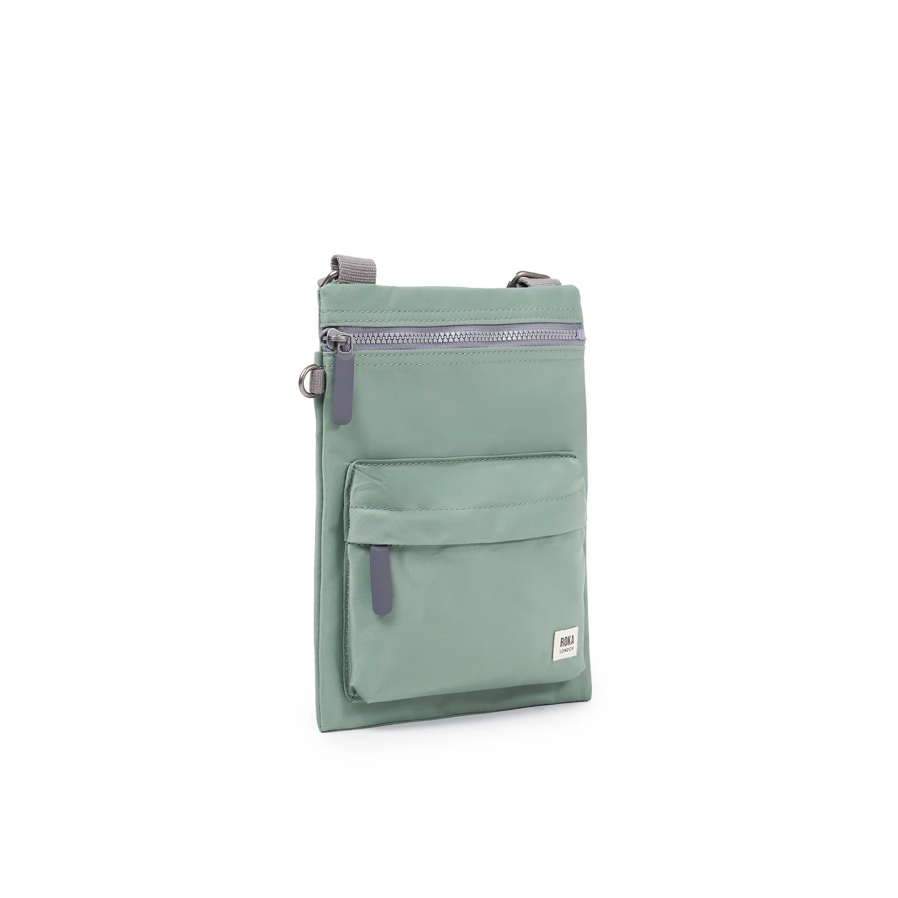 Roka CHELSEA B - MEDIUM Crossbody Bag -Recycled Nylon - Frost