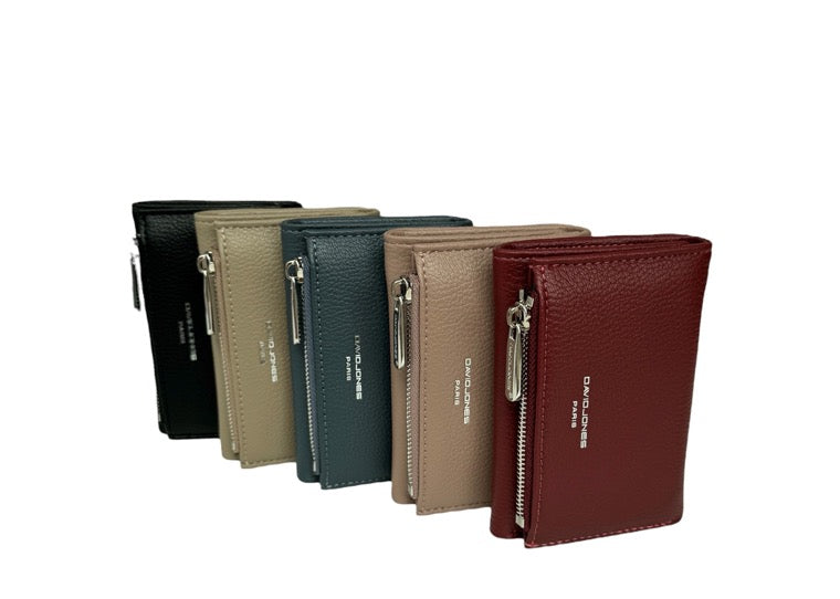 David Jones (DJ0087) Small Zip Pocket & Tri-Fold Purse - Windsor Wine