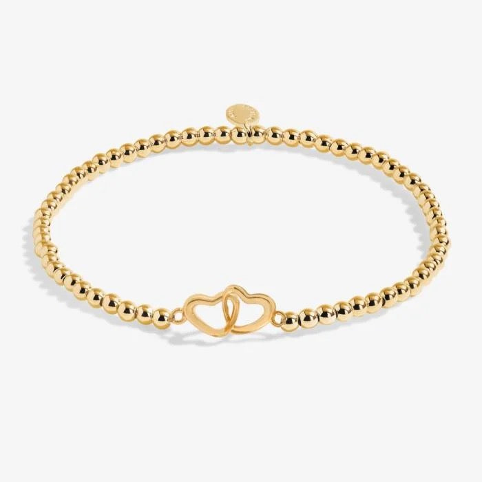 Joma Jewellery - Gold Linked Heart Stretch Anklet