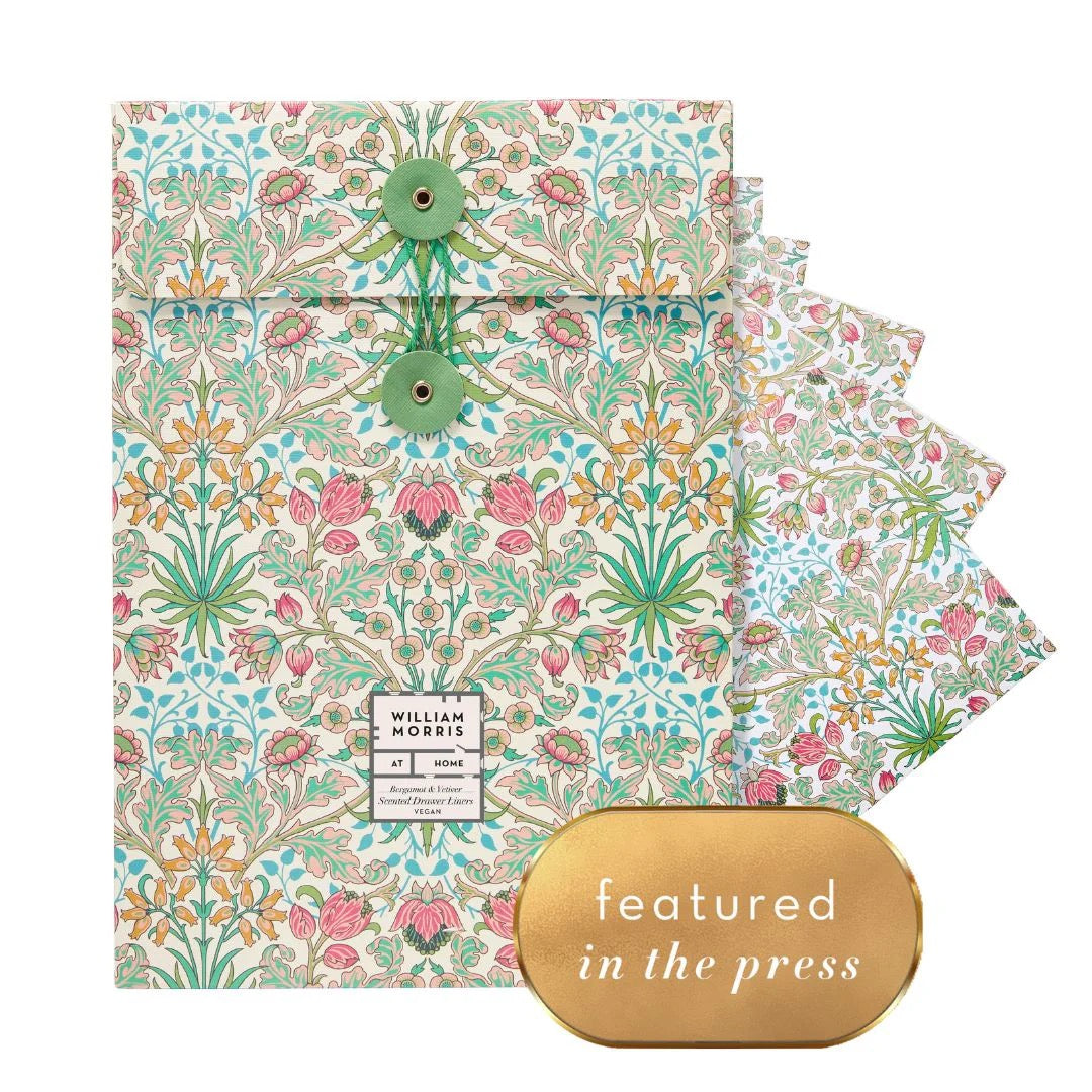William Morris at Home - Golden Lily Scented Drawer Liners - Pack of 5