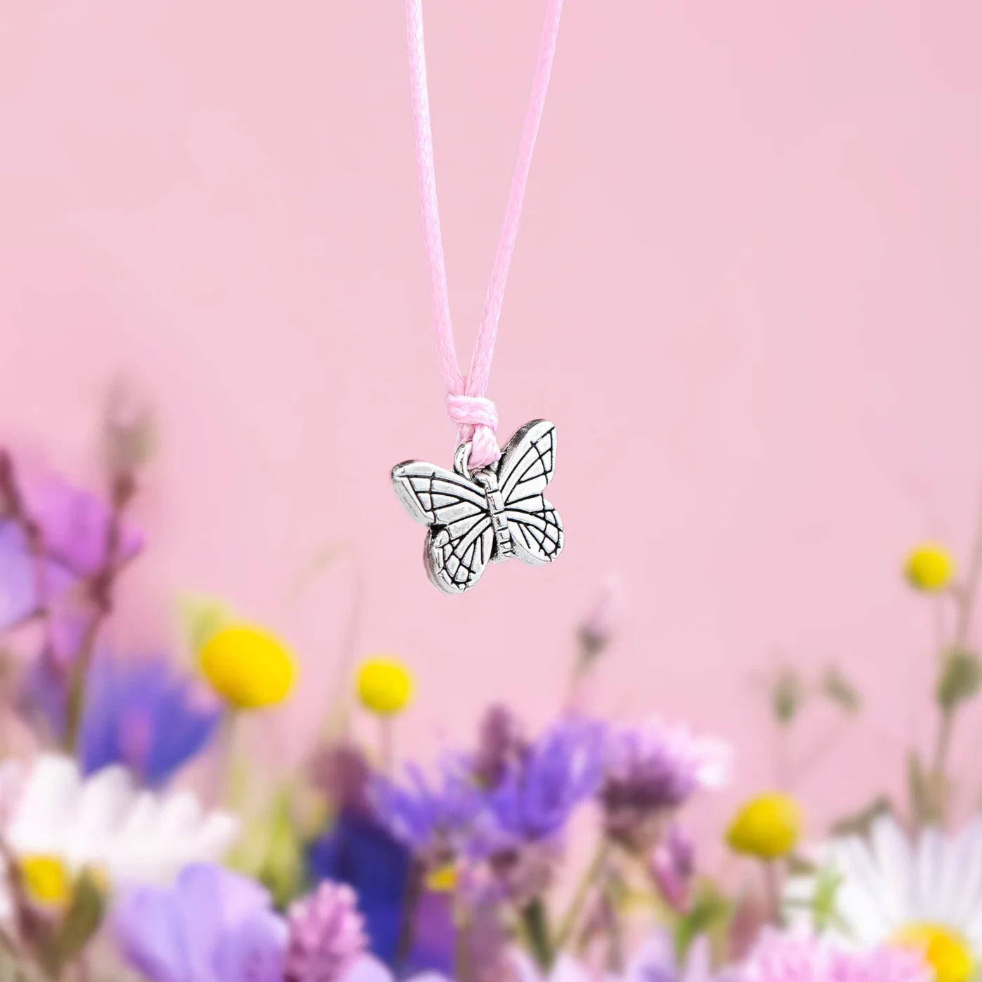 Letterbox Love - Special Friend - Butterfly - Pink Cord Bracelet