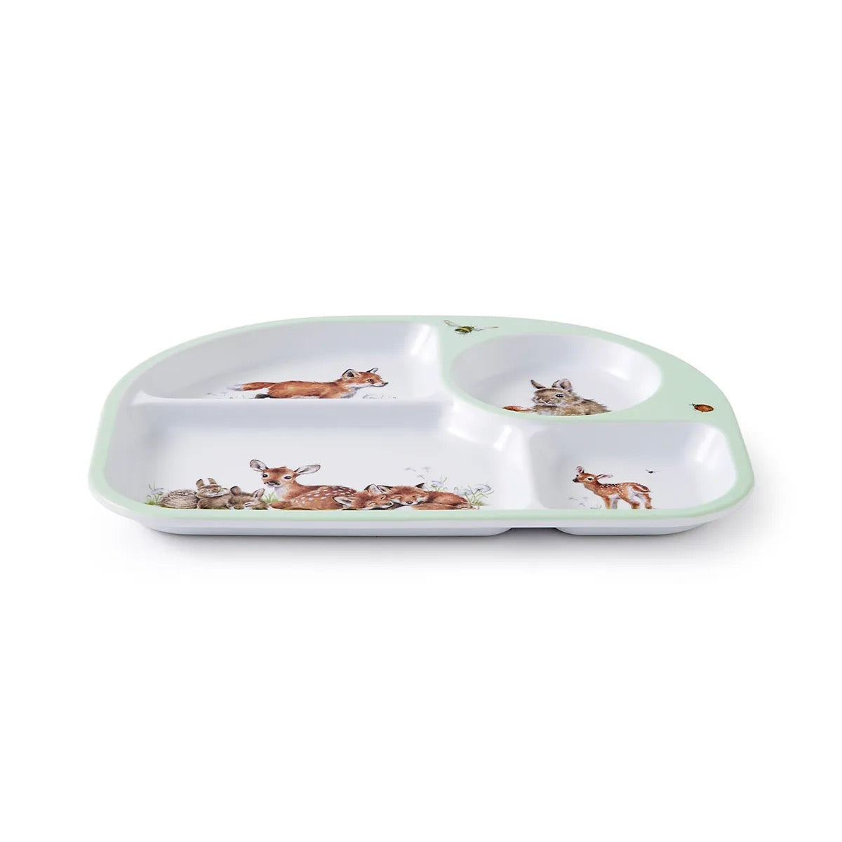 Wrendale - The Little Wren 2 Piece Melamine Divided Plate & Bowl Set