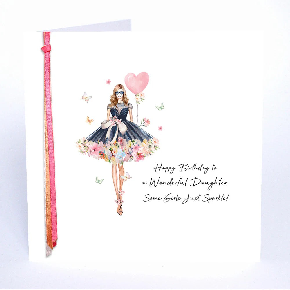 Five Dollar Shake - Daughter Birthday Some Girls Just Sparkle - Birthday Card