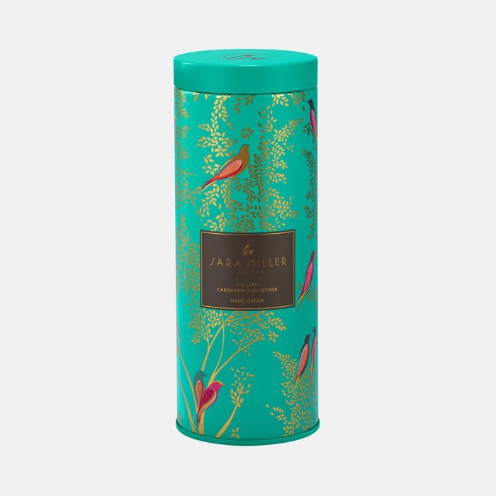 Sara Miller Savannah Hand Cream in Tin (Green Birds)
