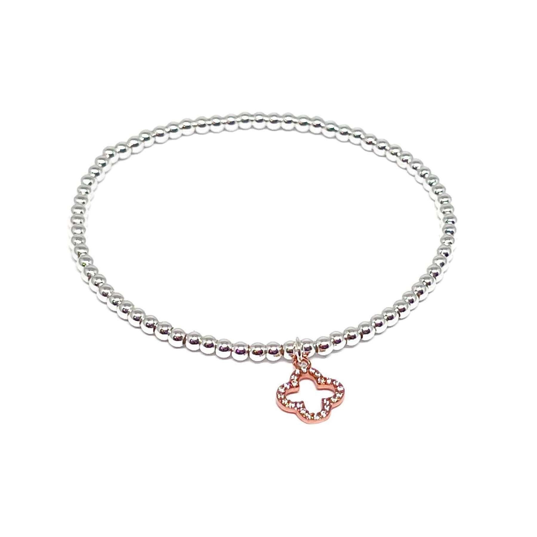 Enya Clover Bracelet - Rose Gold - Clementine Jewellery