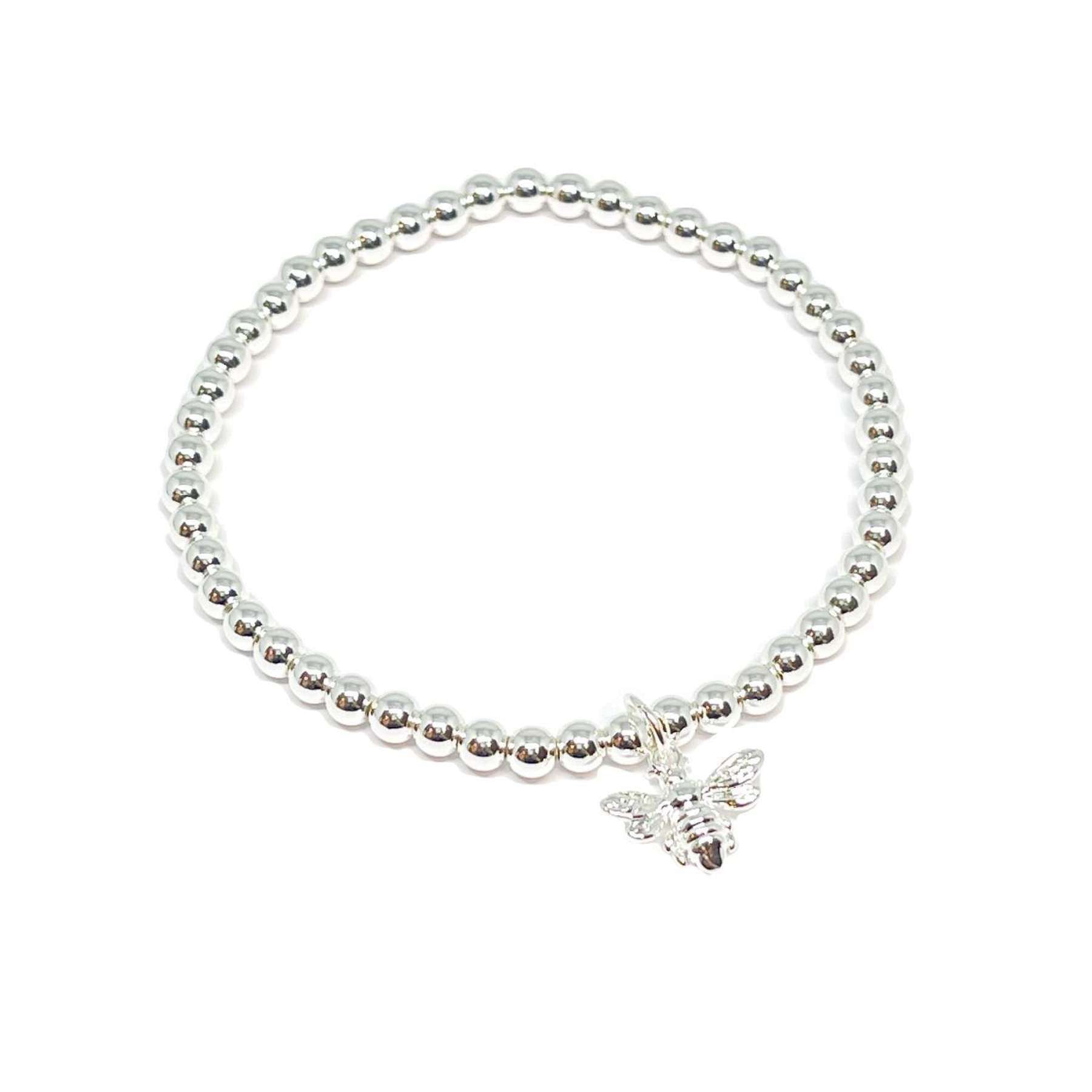 Delaney Bee Bracelet - Silver- Clementine Jewellery