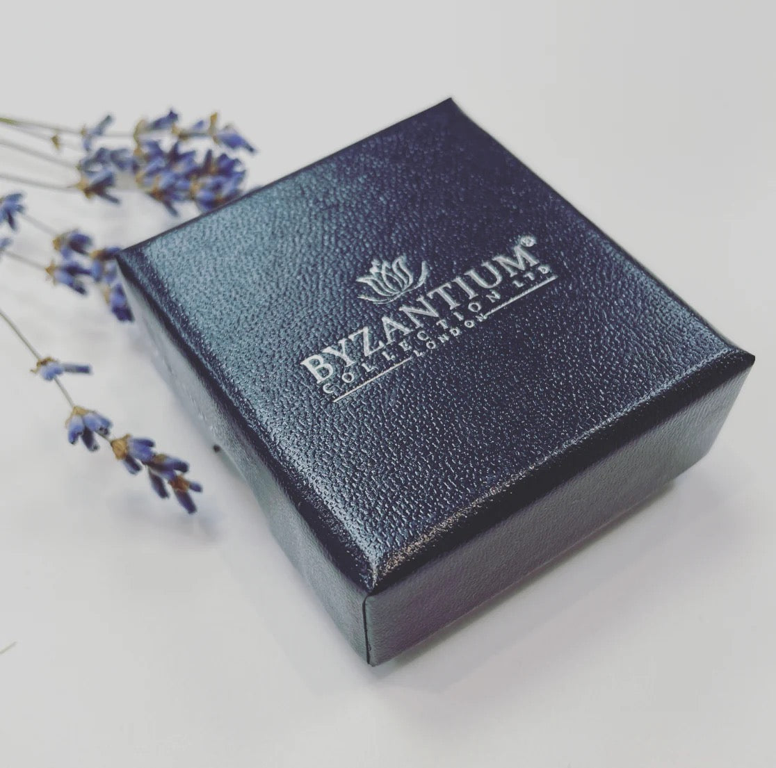 Byzantium Sparkly Crystal Encrusted Flower Stud Earrings