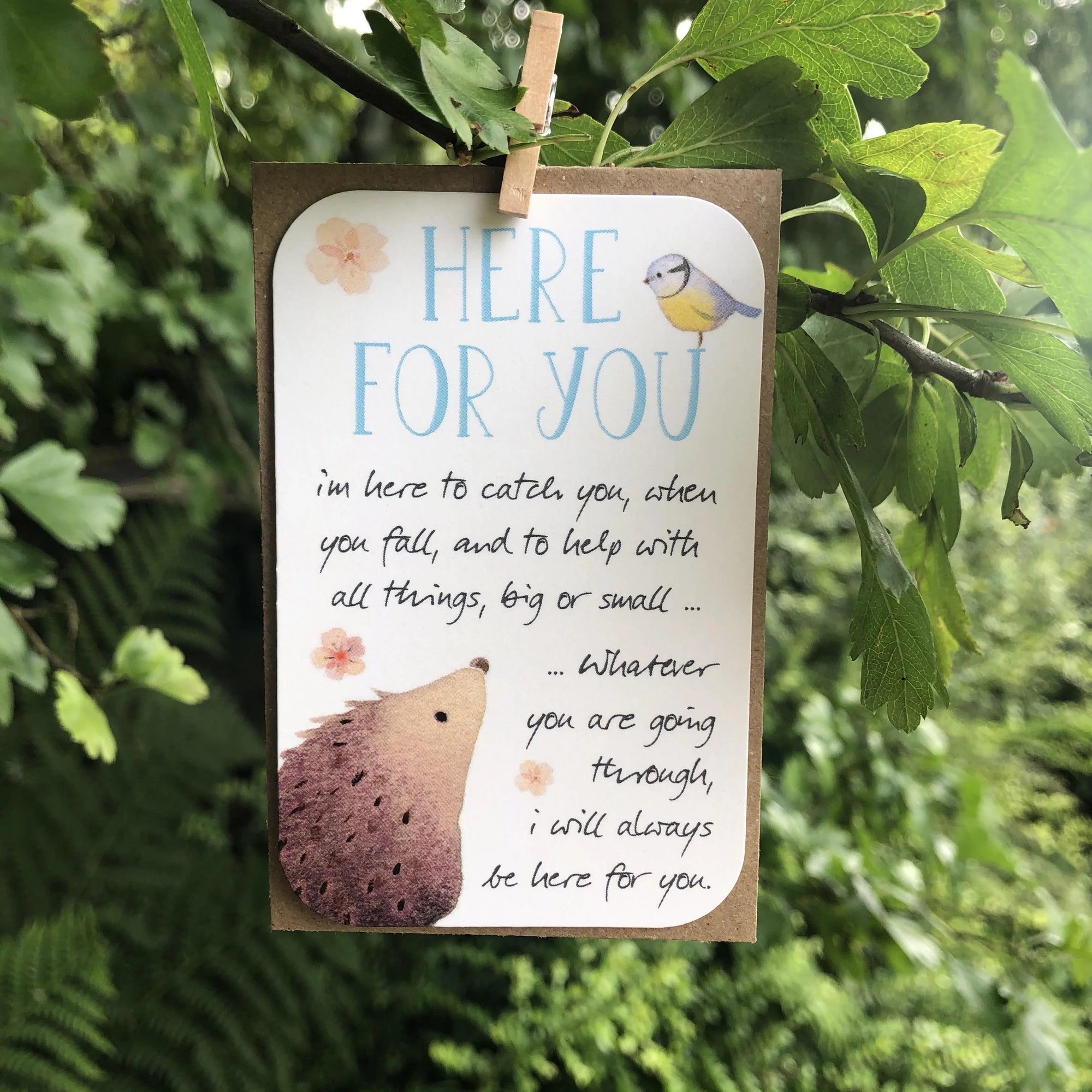 MINI KEEPSAKE - Here For You Blank Mini Card - Ginger Betty