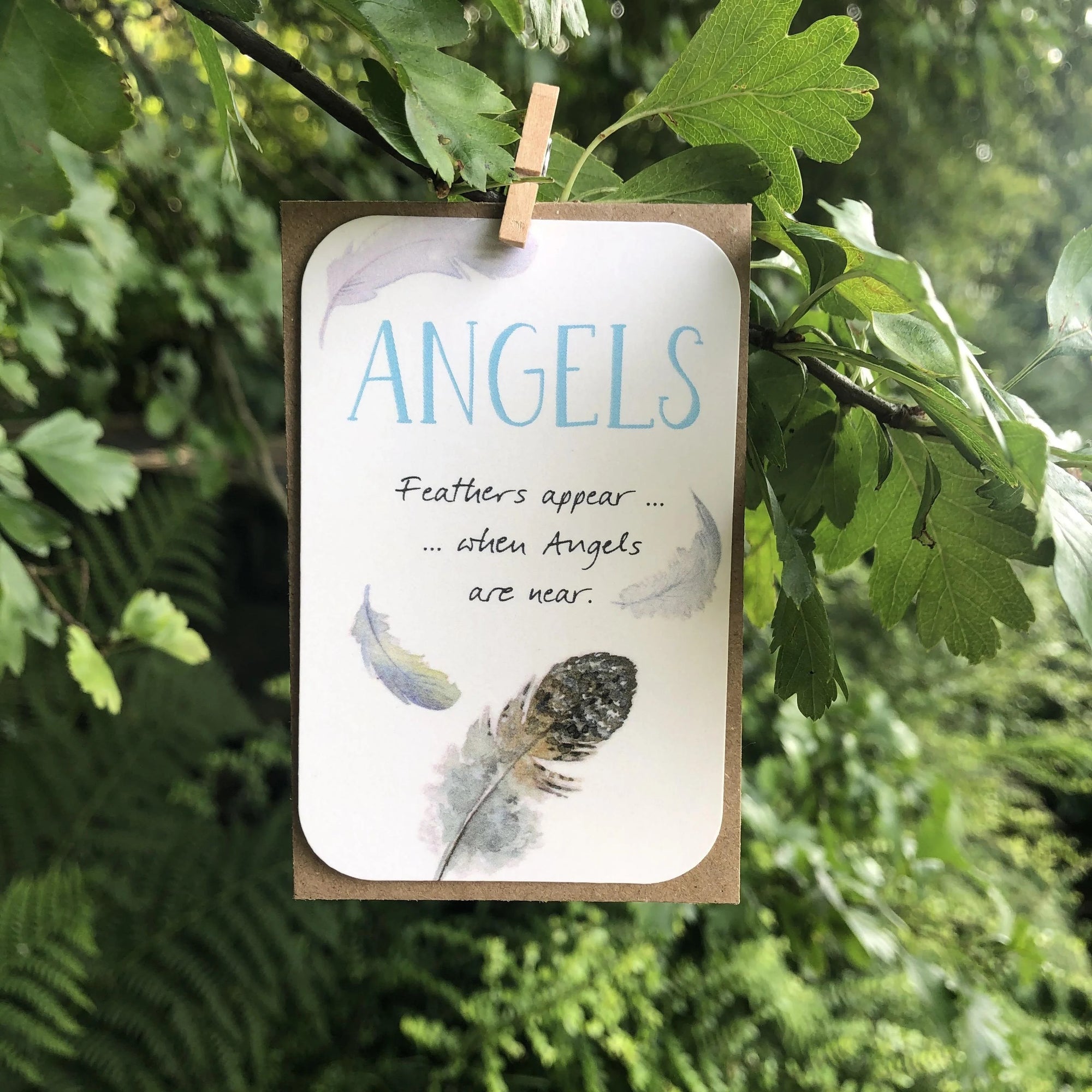 MINI KEEPSAKE - Angels Blank Mini Card - Ginger Betty