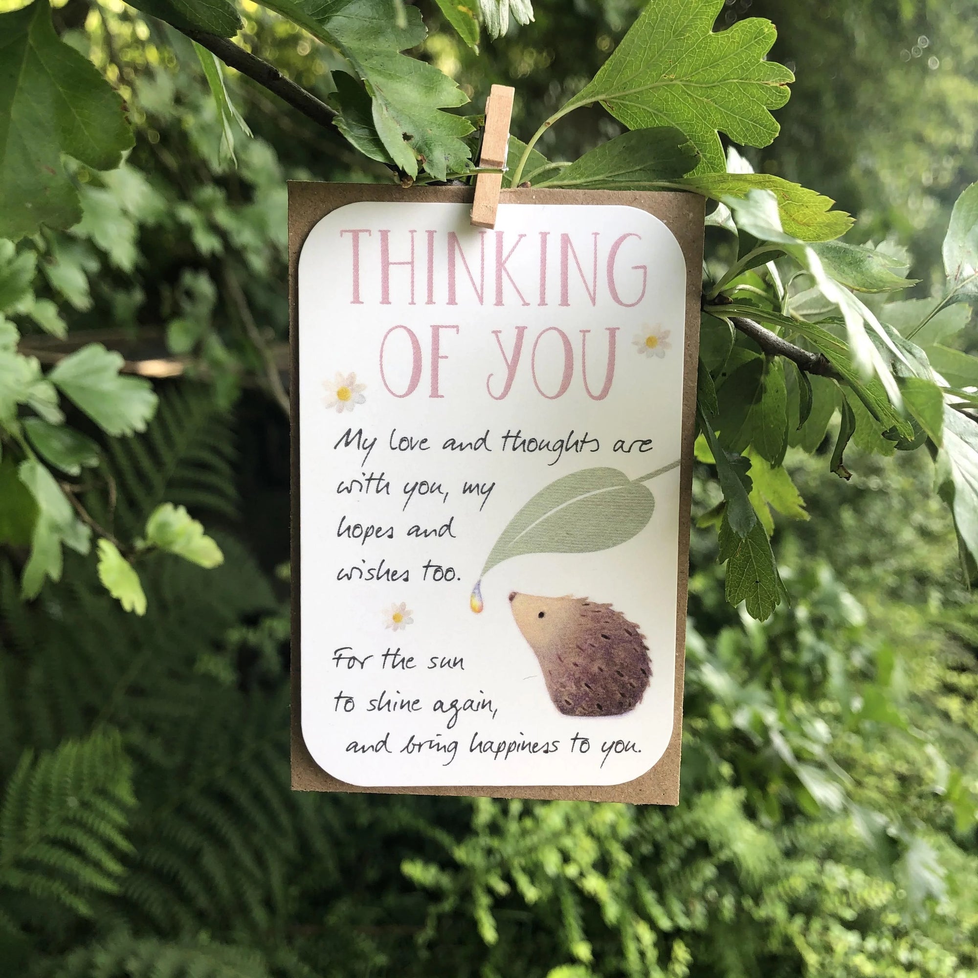 MINI KEEPSAKE - Thinking Of You Blank Mini Card - Ginger Betty